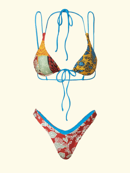 Women's Bikinis F**K High Triangle with Slip American Fixed Fantasy SW0430-X38