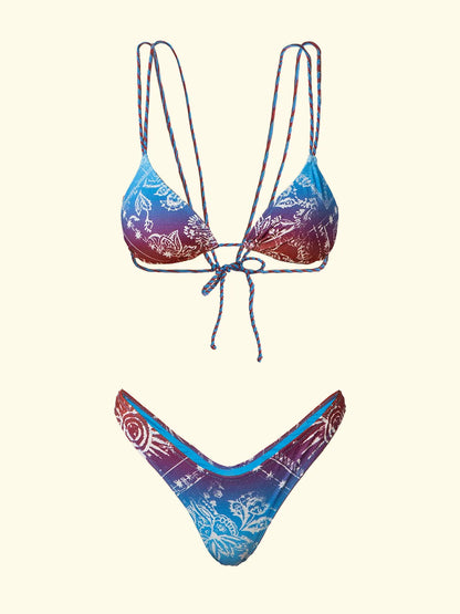 Women's Bikinis F**K Triangle with Slip Fixed American Fantasia SW0440-X40