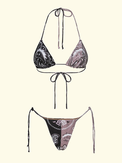 Women's Triangle Bikini with Slip Adjustable Fantasy SW0500-X55