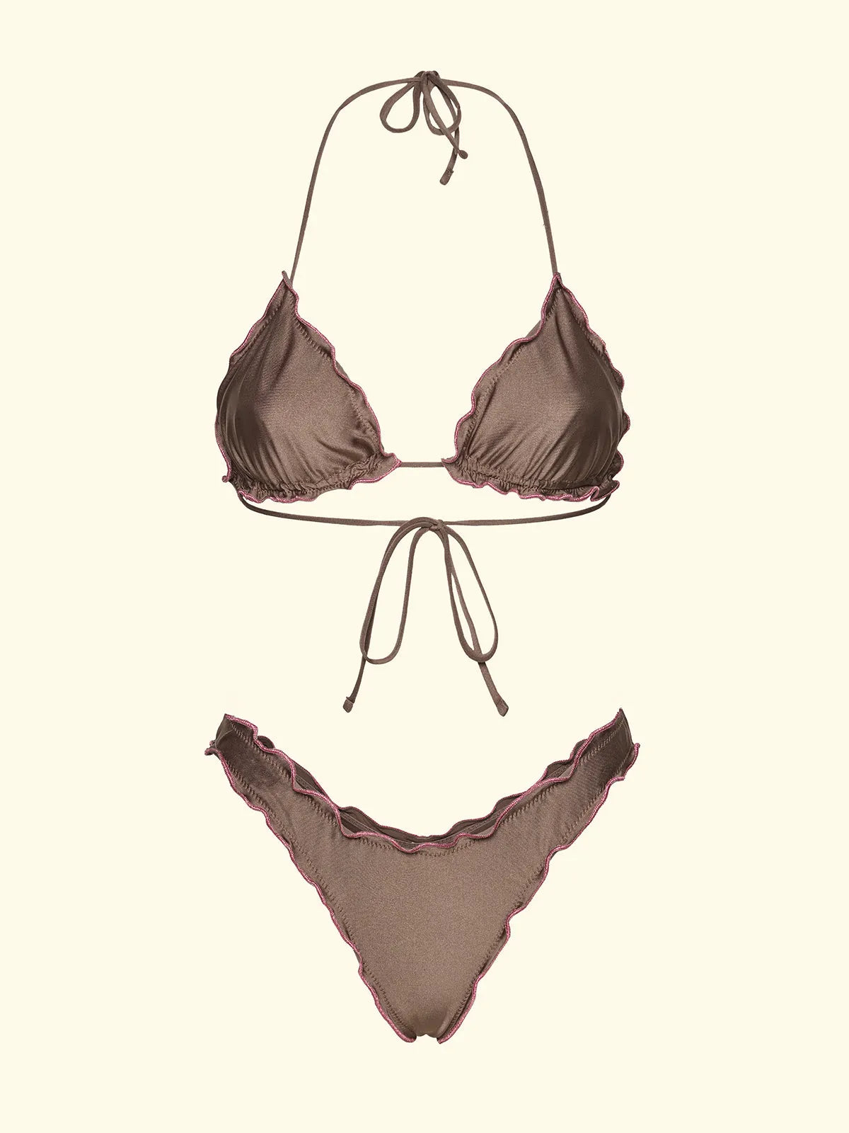 Women's Bikinis F**K Triangle with Slip American Fixed Dove Gray SW0511-MD
