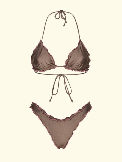 Women's Bikinis F**K Triangle with Slip American Fixed Dove Gray SW0511-MD