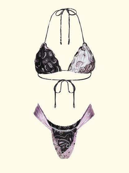 Women's Bikinis F**K Triangle with Slip Brazilian Fixed Fantasy SW0520-X55