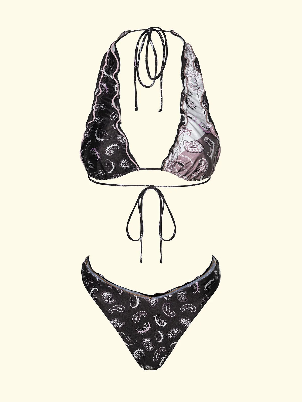 Women's Bikinis F**K High Triangle with Slip American Fixed Fantasy SW0522-X55