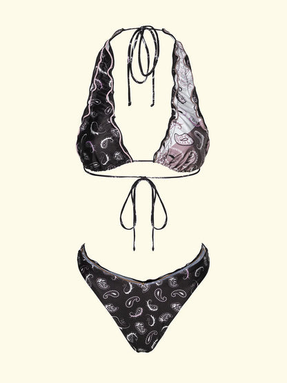 Women's Bikinis F**K High Triangle with Slip American Fixed Fantasy SW0522-X55