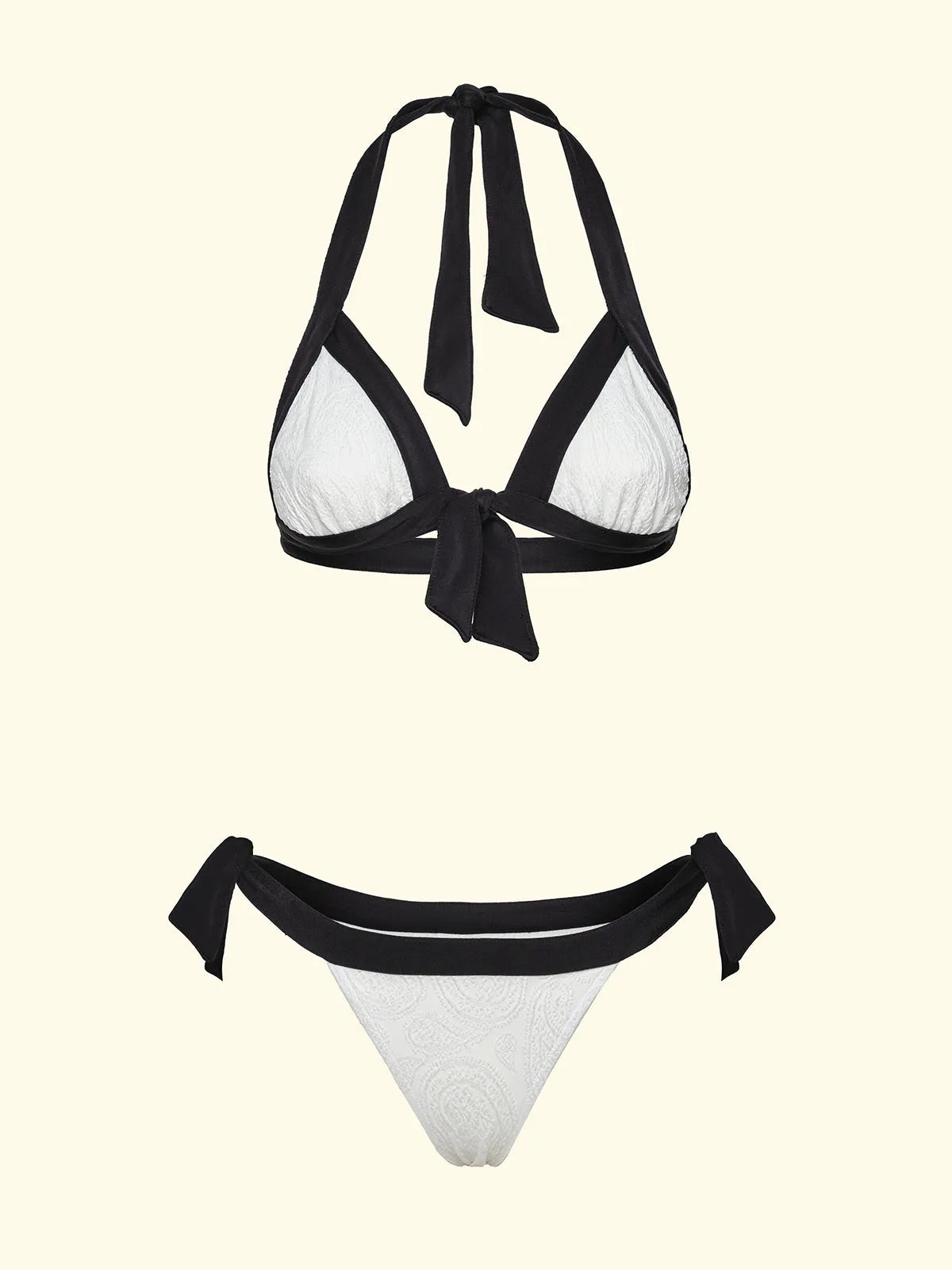Women's Bikinis F**K Triangle with Slip Adjustable White SW0530-WH
