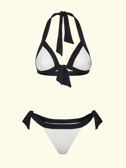 Women's Bikinis F**K Triangle with Slip Adjustable White SW0530-WH