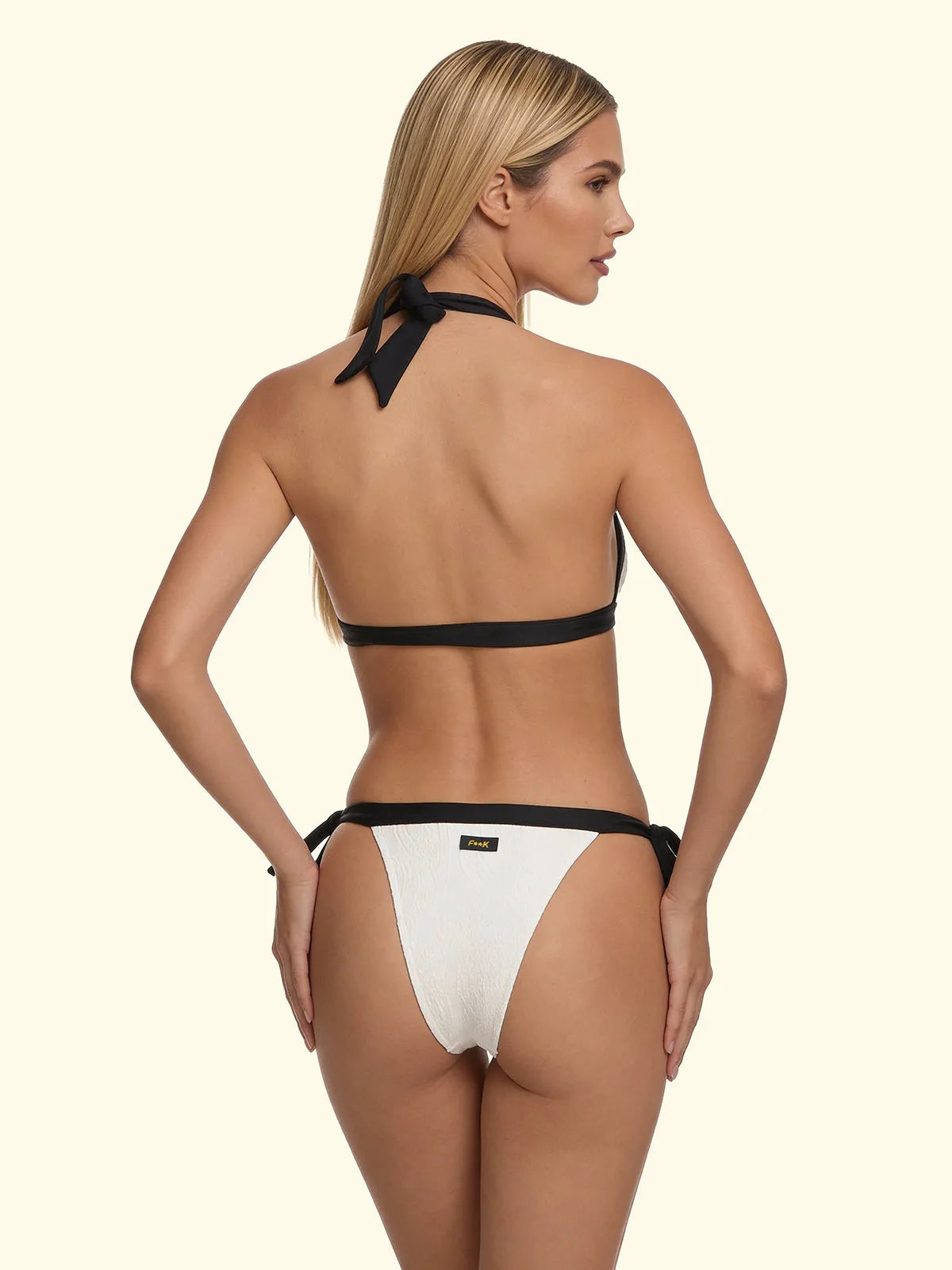 Women's Bikinis F**K Triangle with Slip Adjustable White SW0530-WH