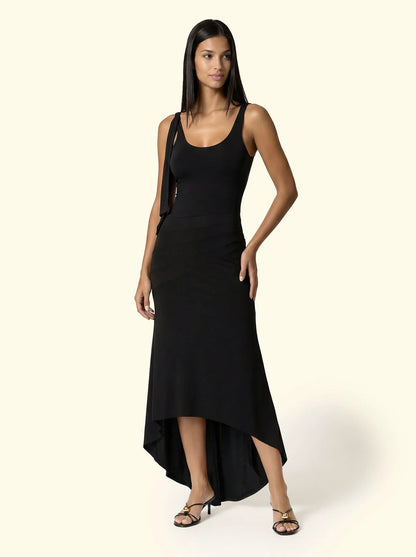 Long dress for women F**K Black SW0626-BK