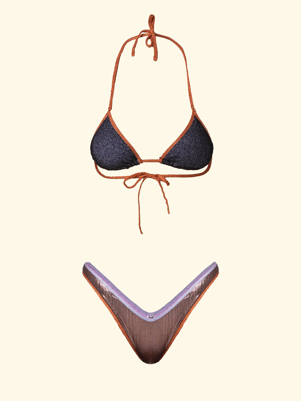 Women's Bikinis F**K Triangle with Slip American Fixed Multicolor SW0631-MC