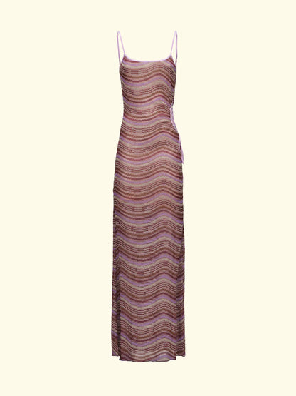 Women's Long Dress F**K Multicolor SW0657-MC