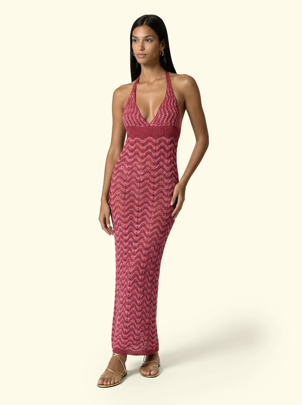 Women's Long Dress F**K Fuchsia SW0667-FX
