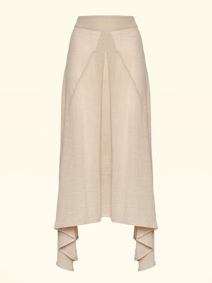 Women's Long Skirt F**K Beige SW0739-BG