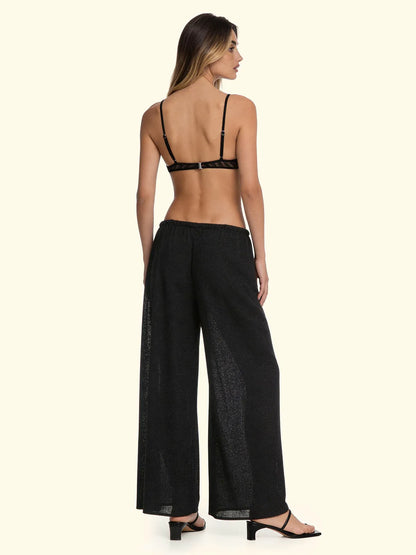 Women's Palazzo Trousers F**K Black SW0757-BK