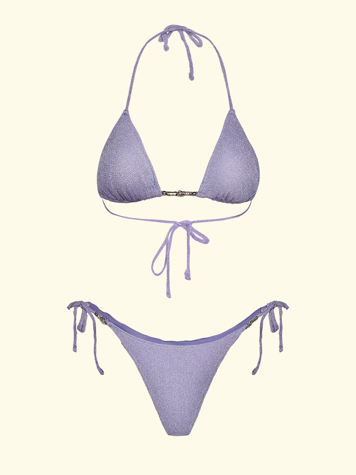 Women's Bikinis F**K Triangle with Slip Adjustable Lilac SW1100-LC