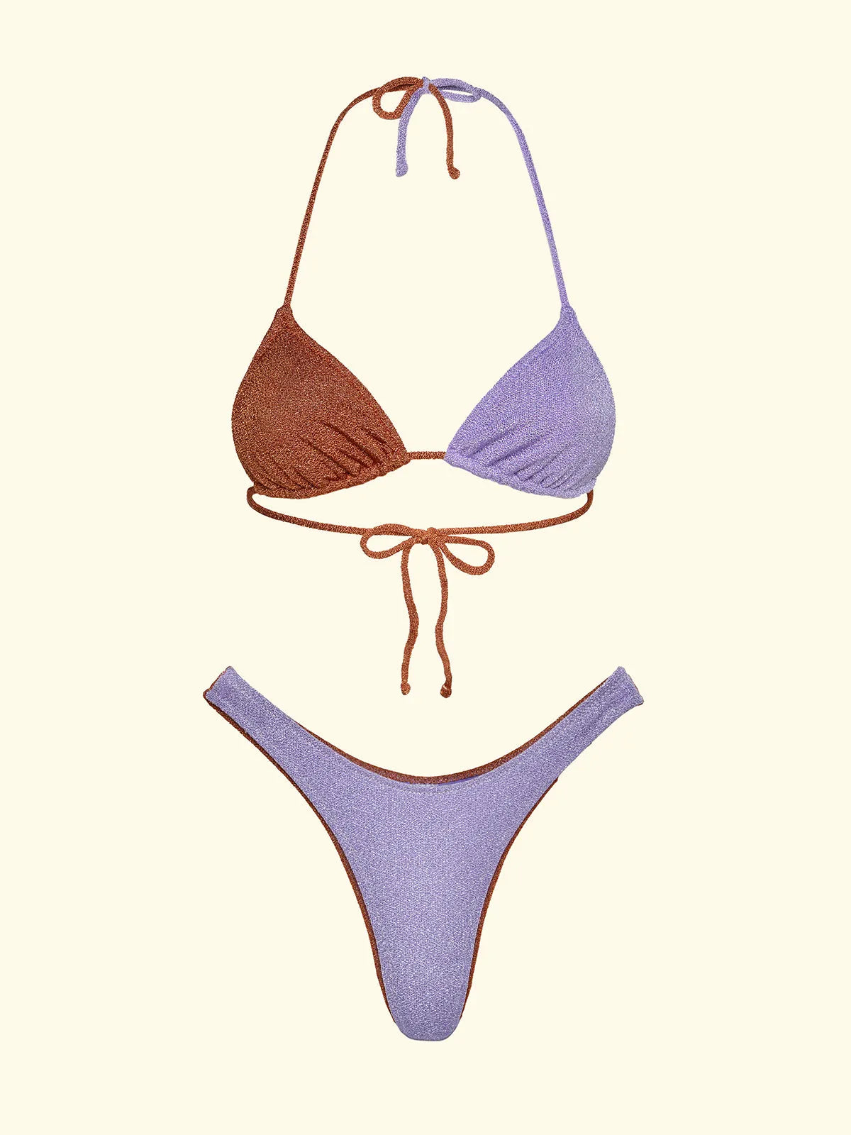 Women's Bikinis F**K Triangle with Slip American Fixed Lilac SW1110-LC