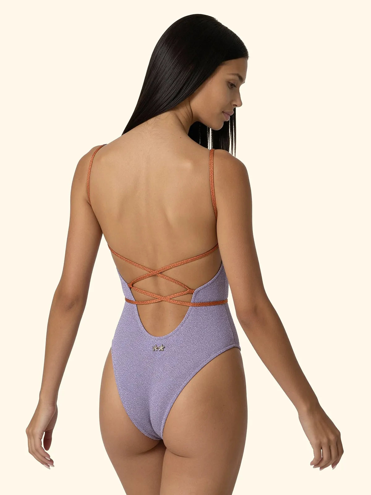 Women's Monokini F**K Lilac SW1113-LC