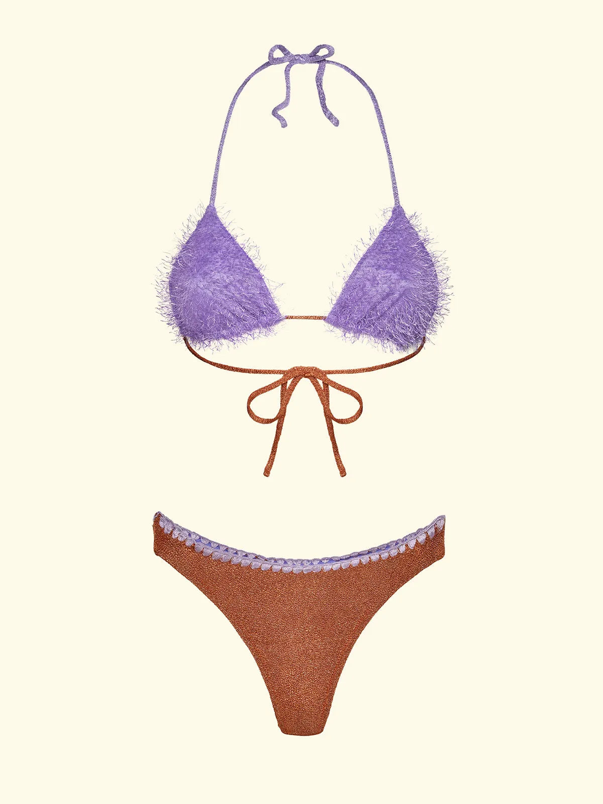 Women's Bikinis F**K Triangle with Slip Orange Thong SW1120-OR