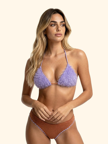 Women's Bikinis F**K Triangle with Slip Orange Fixed Briefs SW1122-OR