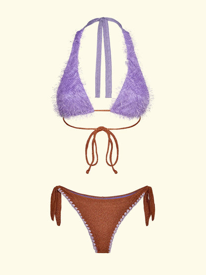 Women's Bikinis F**K High Triangle e Slip Adjustable Orange SW1123-OR