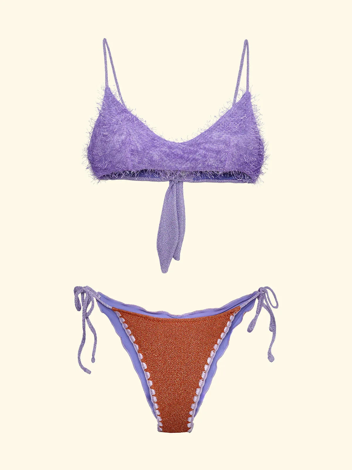 Women's Bikinis F**K Fixed top with Slip Adjustable Orange SW1124-OR