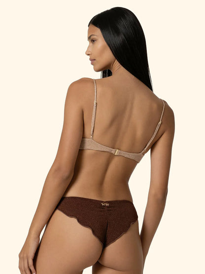 Slip Women's Fixed Briefs F**K Brown SW1143-BN