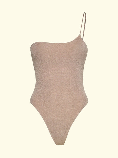Women's One Shoulder Monokini F**K Gold SW1144-GD