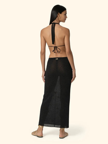 Women's Long Skirt F**K Black SW1148-BK