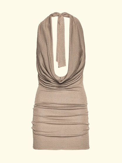 Short Women's Dress F**K Gold SW1149-GD