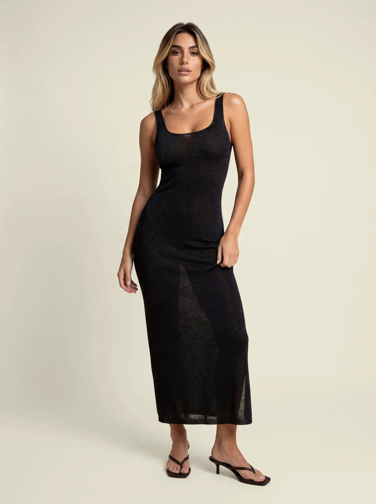 Women's Long Dress F**K Black SW1150-BK