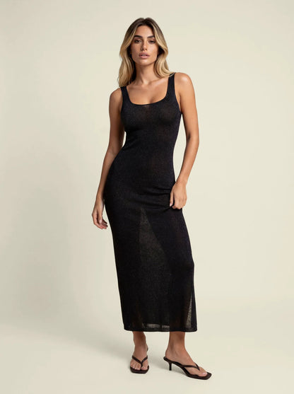 Women's Long Dress F**K Black SW1150-BK
