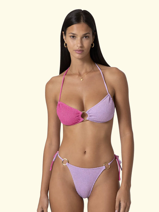 Women's Bikinis F**K Band with Slip Adjustable Lilac SW1203-LC