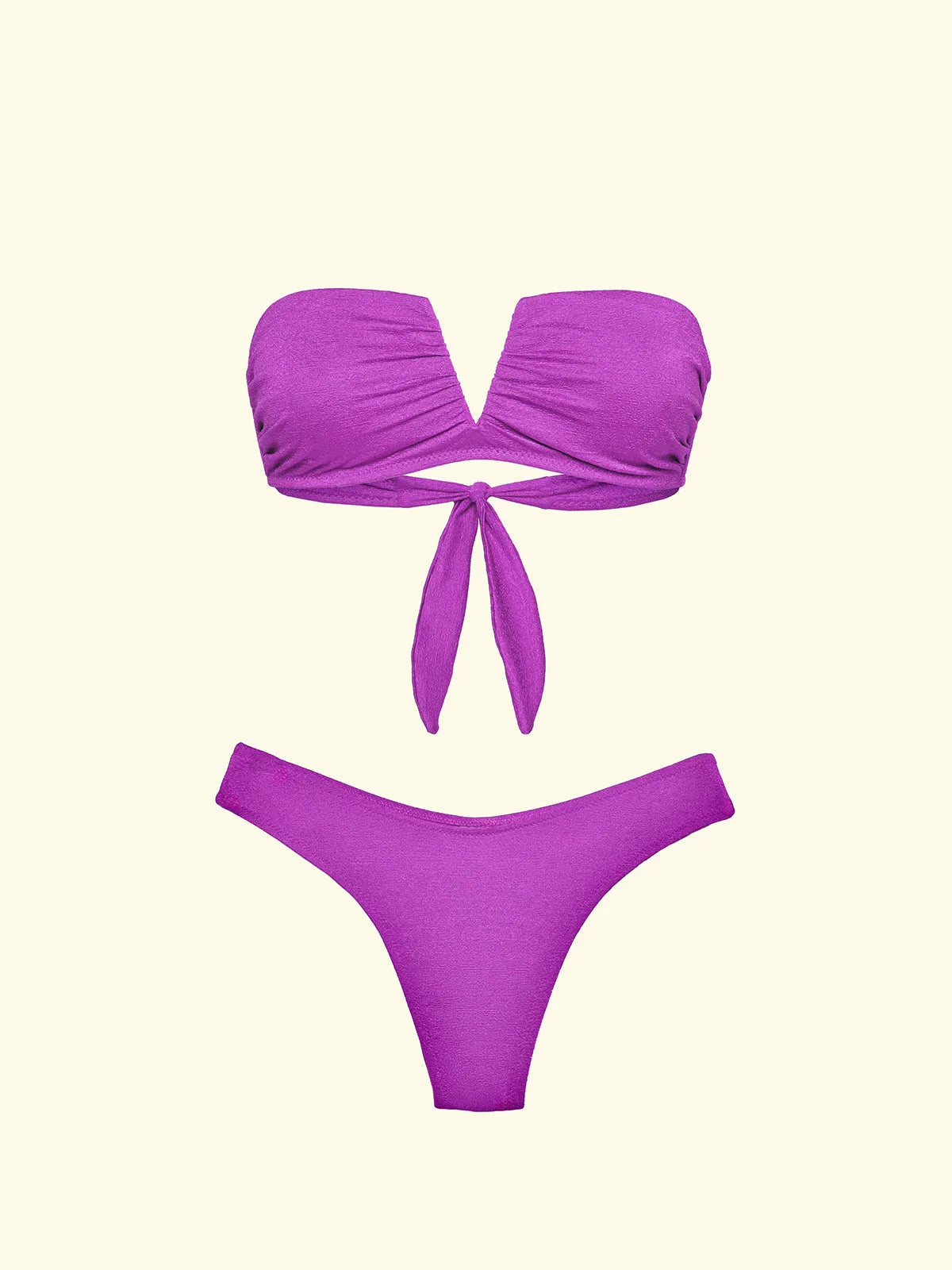 Women's Bikinis F**K V-band with underwire and Slip American Fixed Purple SW1802-PR