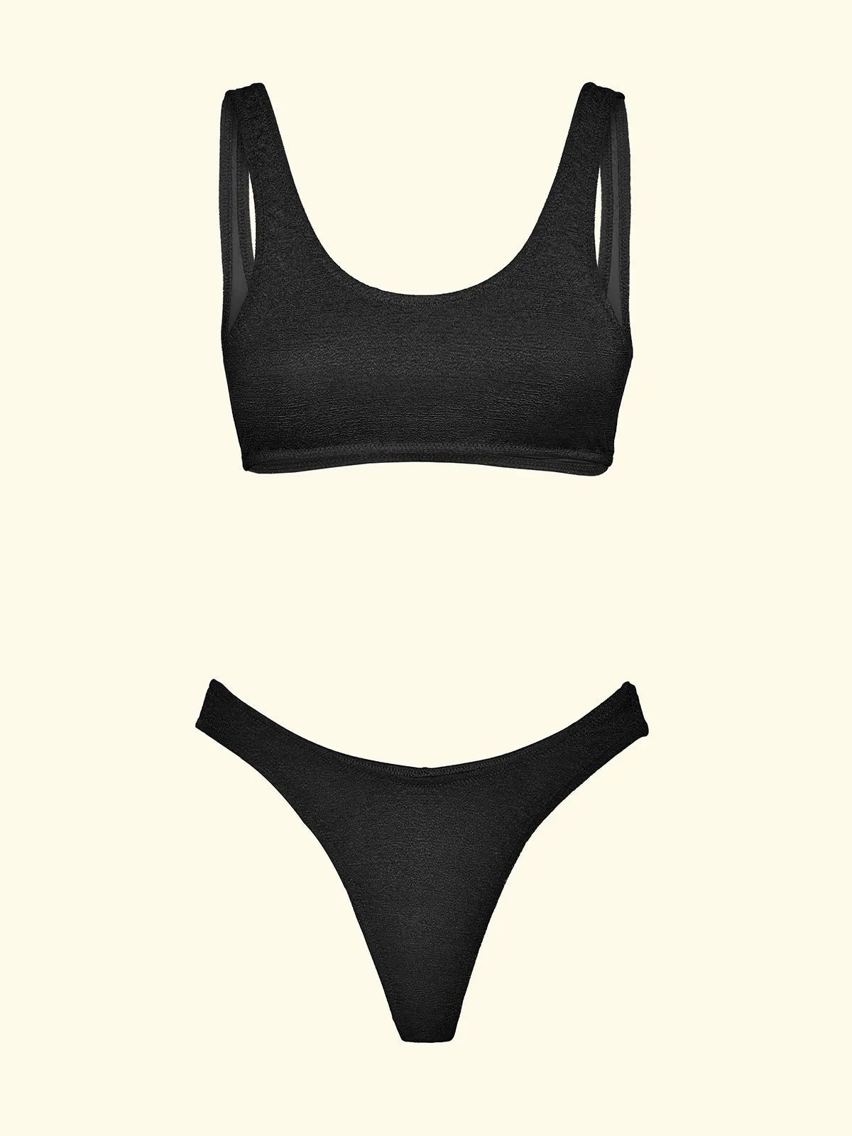 Women's Bikinis F**K Top with Slip American Fixed Black SW1807-BK