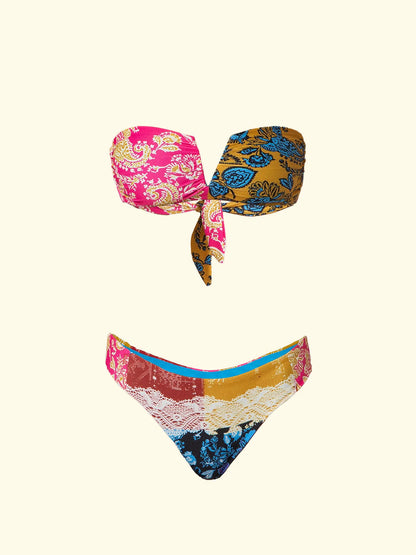 Women's Bikinis F**K V-band with Slip Fixed Fantasia SW2204-X45