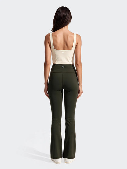 Leggings Zampa Donna F**K Verde Militare WW0219-MG