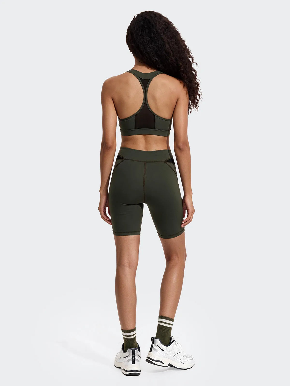 Top Sportivo Donna F**K Verde Militare WW0206-MG