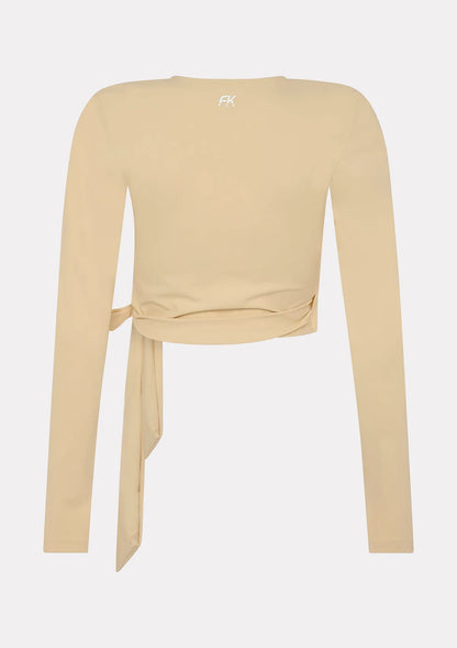Top Scaldacuore Manica Lunga Donna F**K Crema WW0242-CM