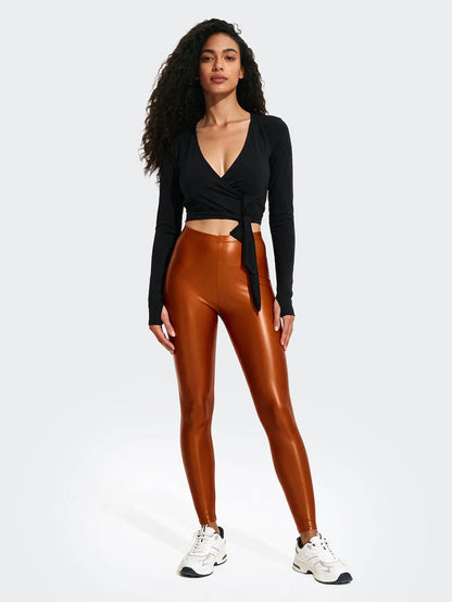 Leggings Donna F**K Arancione WW0254-OR