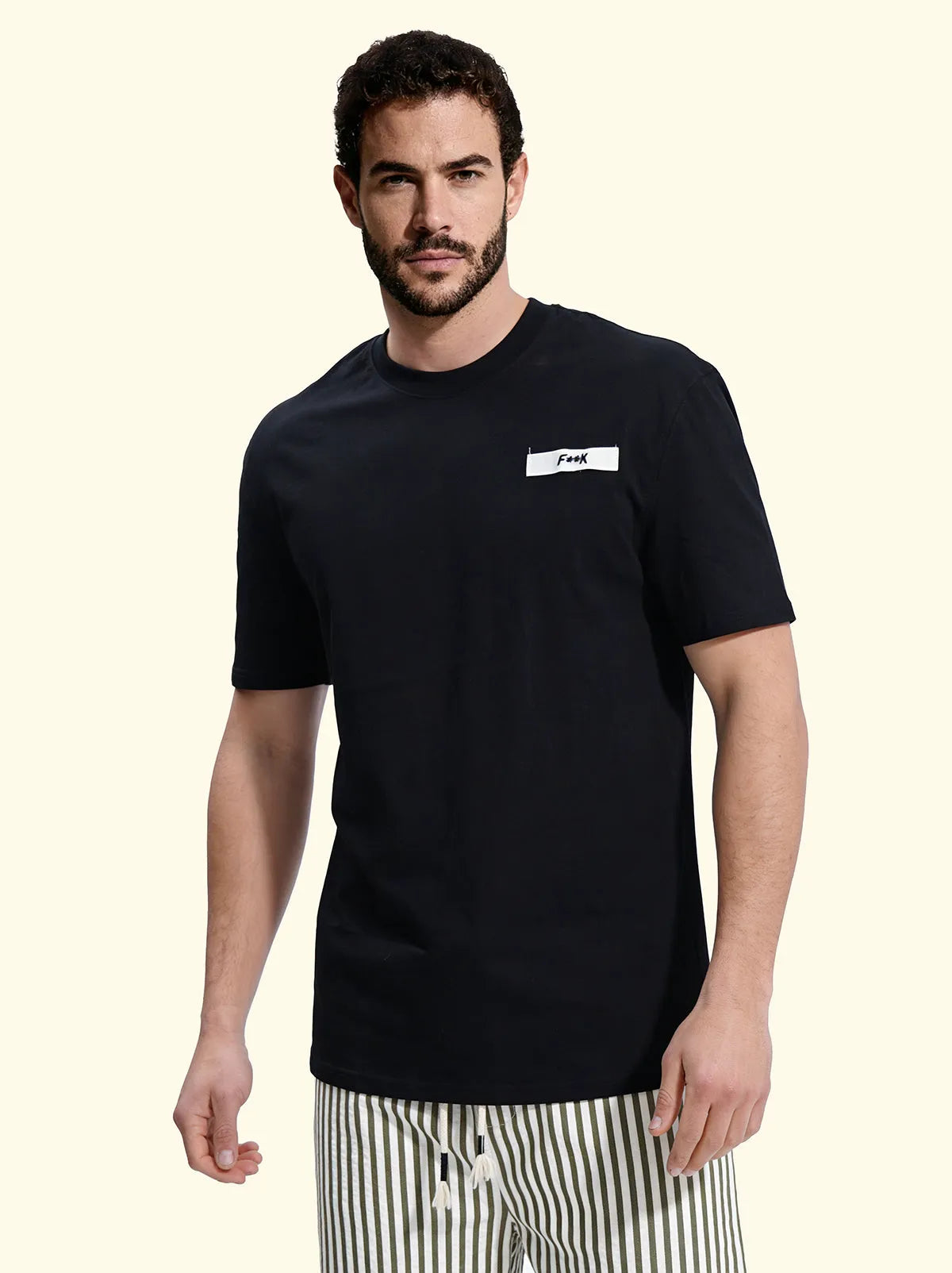 Men's T-Shirt F**K Black SM6002-BK