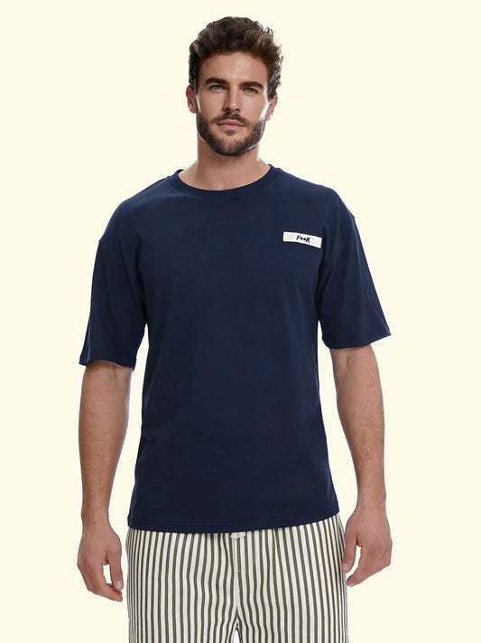 Men's T-Shirt F**K Blue SM6002-BU