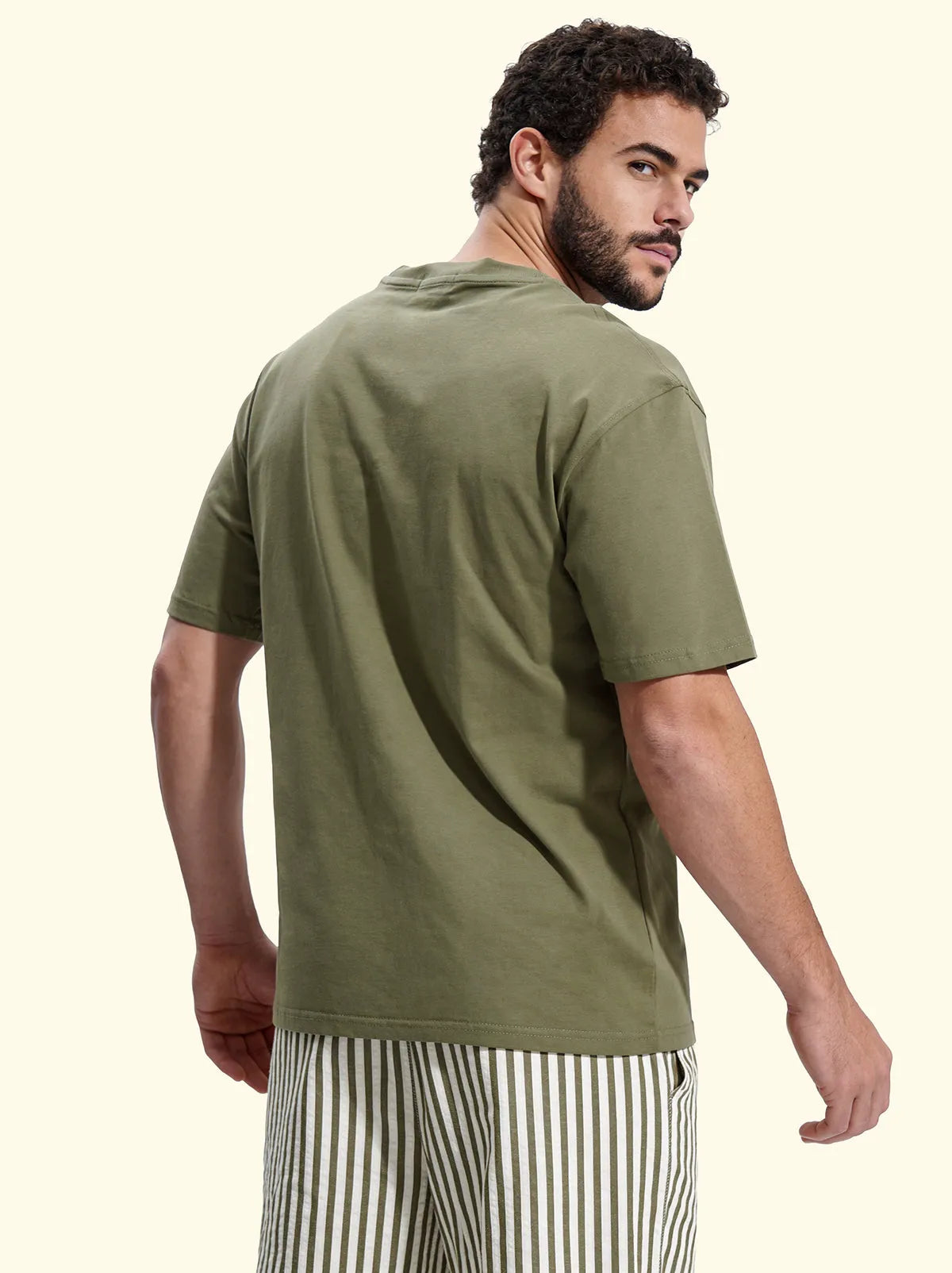 Men's T-Shirt F**K Military Green SM6002-MG