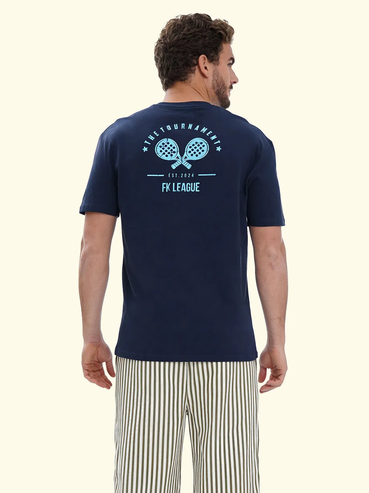 Men's T-Shirt F**K Blue SM6007-BU