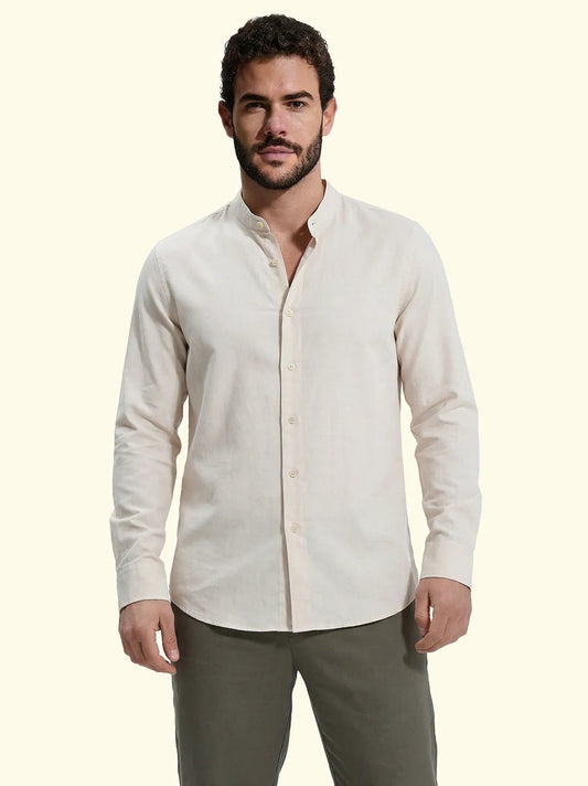 Men's shirt F**K Beige SM7001-BG