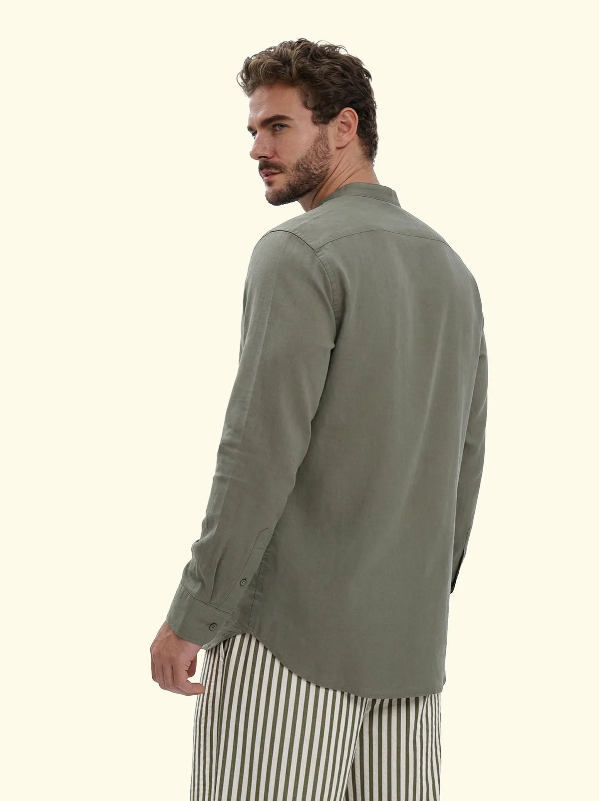 Men's shirt F**K Military Green SM7001-MG