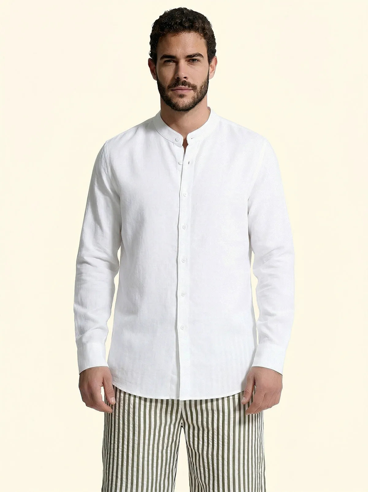 Men's shirt F**K White SM7001-WH