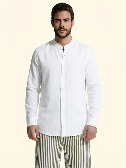 Men's shirt F**K White SM7001-WH