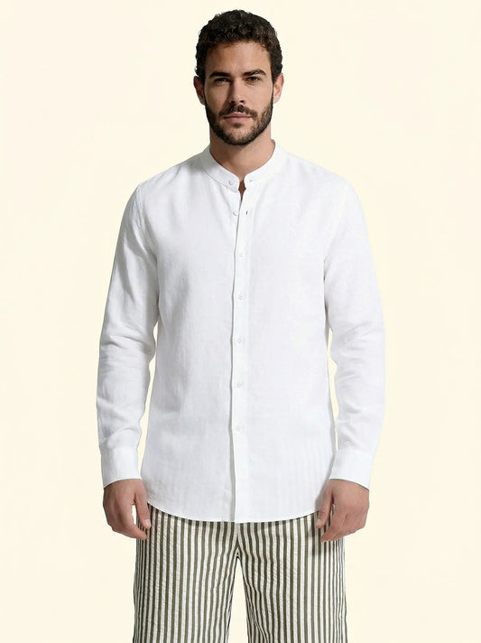 Men's shirt F**K White SM7001-WH