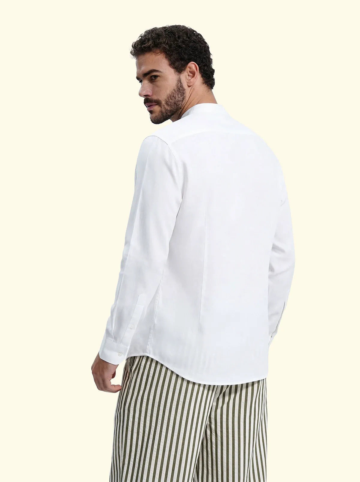 Men's shirt F**K White SM7001-WH